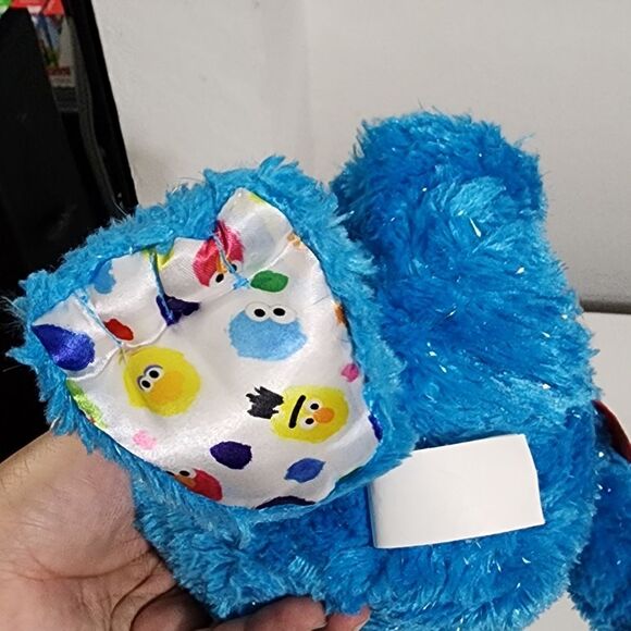 Isaac Mizrahi x Sesame Street Cookie Monster Glitter Stuffed Animal Plush Toy - Picture 9 of 13